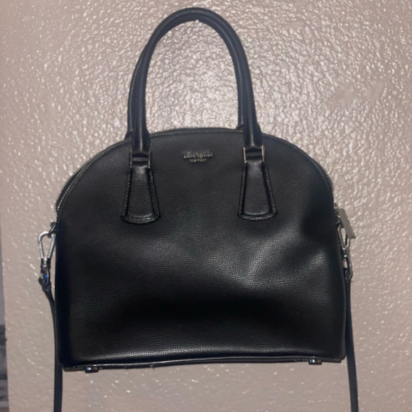Kate Spade Black Satchel Dome-Shaped Handbag - Picture 2 of 9